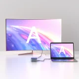 12-u-1 središnja stanica s bežičnim punjačem: USB-A, USB-C, HDMI, RJ45, SD, TF, Mini Jack - siva 8