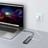 6-in-1 USB-A, USB-C, DisplayPort, HDMI hub - szürke 5