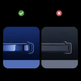 NBS ultravékony, átlátszó tok fémkerettel iPhone Pro Max 12-hez, fekete 10