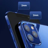 NBS ultravékony, átlátszó tok fémkerettel iPhone Pro Max 12-hez, fekete 11