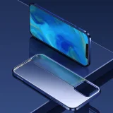 NBS ultravékony, átlátszó tok fémkerettel iPhone Pro Max 12-hez, fekete 6