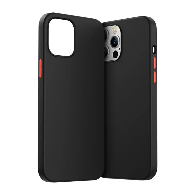 Védőtok iPhone 12 Pro Max Color sorozathoz, fekete