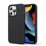 Rugalmas szilikon tok iPhone 13 Pro-hoz, fekete