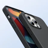 Rugalmas szilikon tok iPhone 13 Pro-hoz, fekete 2