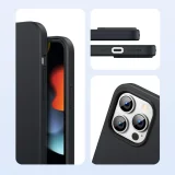 Rugalmas szilikon tok iPhone 13 Pro-hoz, fekete 6