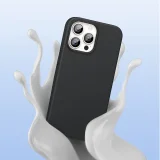 Rugalmas szilikon tok iPhone 13 Pro-hoz, fekete 7