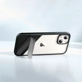 Kemény tok gélkerettel és állvánnyal iPhone 13 Pro-hoz, fekete 2