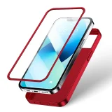 iPhone 13 tok, elülső és hátsó fedél + edzett üveg, piros 4