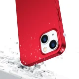iPhone 13 tok, elülső és hátsó fedél + edzett üveg, piros 6