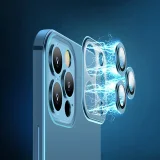 iPhone 13 Pro tok fémes ezüst kerettel 11
