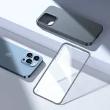 iPhone 13 Pro Max tok, elülső és hátsó fedél + edzett üveg, szürke 9