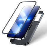 iPhone 13 Pro tok, elülső és hátsó fedél + edzett üveg, fekete 4