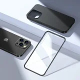 iPhone 13 Pro tok, elülső és hátsó fedél + edzett üveg, fekete 9