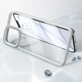 Erős, tartós iPhone 13 Pro tok gél kerettel, szürke 10