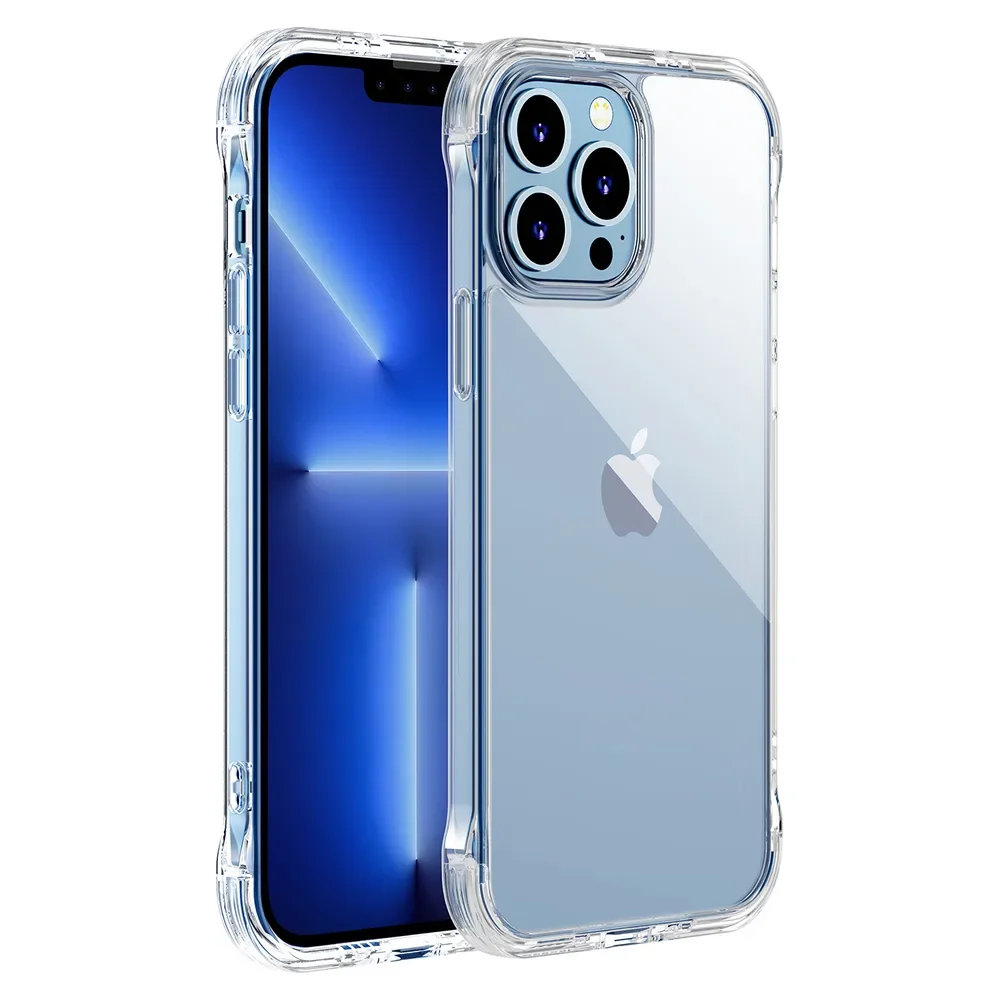 iPhone 13 tok, strapabíró tok kampókkal és állvánnyal, átlátszó iPhone 13 tok, strapabíró tok kampókkal és állvánnyal, átlátszó
