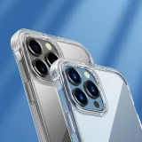iPhone 13 tok, strapabíró tok kampókkal és állvánnyal, átlátszó 3