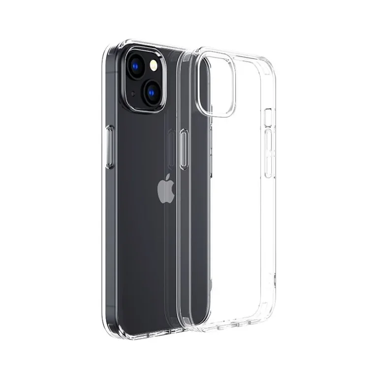 Rugalmas tok iPhone 14 Plus-hoz, tartós burkolat, átlátszó 14X