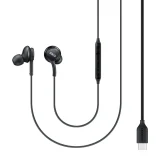 AKG vezetékes fülhallgató, USB-C csatlakozó, fekete