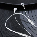 Mágneses tapadású vezeték nélküli Bluetooth fülhallgató, fehér 5