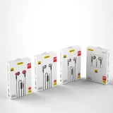 Fém vezetékes fülhallgató, 3,5 mm-es mini jack, szürke 5