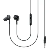 3,5 mm-es mini-jack fülhallgató távirányítóval és mikrofonnal, fekete