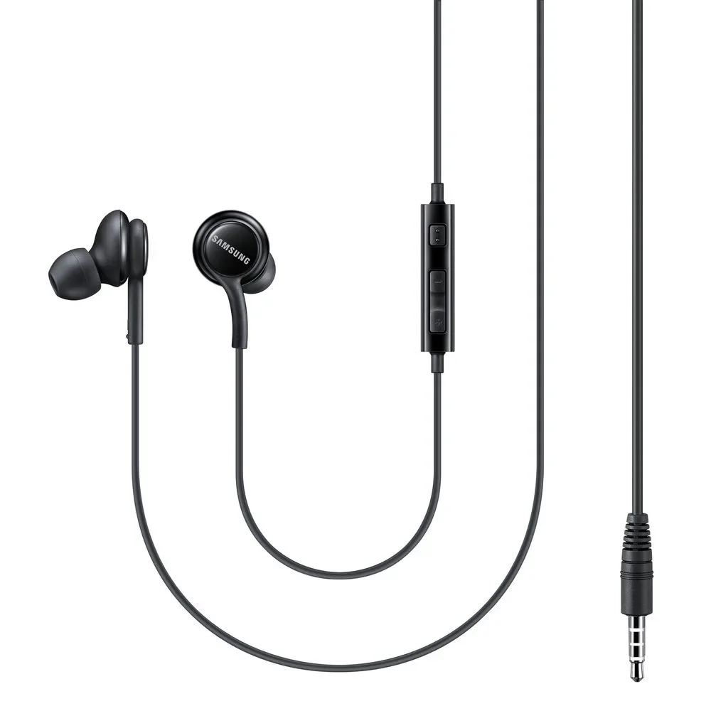 3,5 mm-es mini-jack fülhallgató távirányítóval és mikrofonnal, fekete