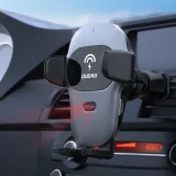 Držač za automobil s 15W Qi bežičnim punjačem, sivi 3