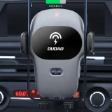Držač za automobil s 15W Qi bežičnim punjačem, sivi 4