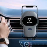 Držač za automobil s 15W Qi bežičnim punjačem, sivi 5