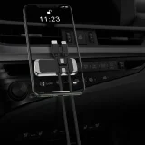 Öntapadó mágneses telefon tartó kábelrendezővel, fekete 8