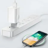 Prizemni punjač, adapter za napajanje za Quick Charge 3.0 USB kabel, bijeli 11