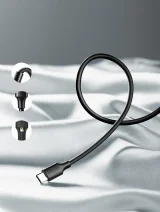 USB–USB-C kábel, 2 A, 0,5 m, fekete 7