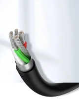 USB–USB-C kábel, 2 A, 0,5 m, fekete 8