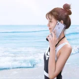 Vízálló telefonhüvely nyakpánttal, IPX8 minősítés 30 m-ig, fekete 6