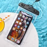 Vízálló telefonhüvely nyakpánttal, IPX8 minősítés 30 m-ig, fekete 8