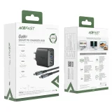 2 az 1-ben fali töltő USB-C kábellel + USB-C–HDMI 4K adapterrel, fekete 5
