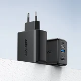 2 az 1-ben fali töltő USB-C kábellel + USB-C–HDMI 4K adapterrel, fekete 6