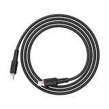 MFI-tanúsítvánnyal rendelkező USB-C–Lightning kábel iPhone-hoz, 30 W, 3 A, 1,2 m, fekete 3
