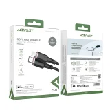 MFI-tanúsítvánnyal rendelkező USB-C–Lightning kábel iPhone-hoz, 30 W, 3 A, 1,2 m, fekete 5