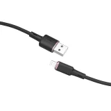 MFI-tanúsítvánnyal rendelkező USB-C–Lightning kábel iPhone-hoz, 2,4 A, 1,2 m, fekete 2