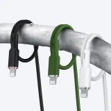 MFI-tanúsítvánnyal rendelkező USB-C–Lightning kábel iPhone-hoz, 2,4 A, 1,2 m, fekete 8