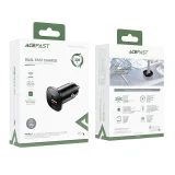 38 W-os USB-C USB Power Delivery QC 3.0 autós töltő, fekete 5