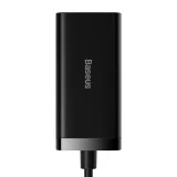 GaN gyors univerzális fali töltő 2x USB-C 2x USB 100 W QC 4.0+ AFC fekete 2