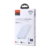 10 000 mAh-s mágneses mini powerbank QC, PD, USB és USB-C csatlakozókkal, fehér 5