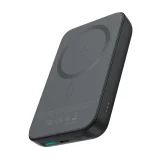 Mini 10000 mAh mágneses power bank QC PD USB és USB-C töltőkkel, fekete 2