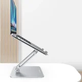 Összecsukható laptop- és tablet-tartó állva való munkavégzéshez, ezüst 2