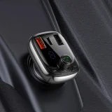 2 az 1-ben Bluetooth-adó + autós töltő S-13 Overseas Edition, fekete 9