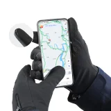 Téli kesztyű telefonhoz, sportoláshoz, szabadtéri tevékenységekhez, síeléshez, kerékpározáshoz, futáshoz, L méret, fekete 4