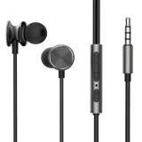 Vezetékes fülhallgató erőteljes basszussal HiFi Wired Series JR-EW03 sötét szürke
