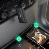 Bluetooth 5.0 AUX mini jack autórádió-vevő, fekete 8